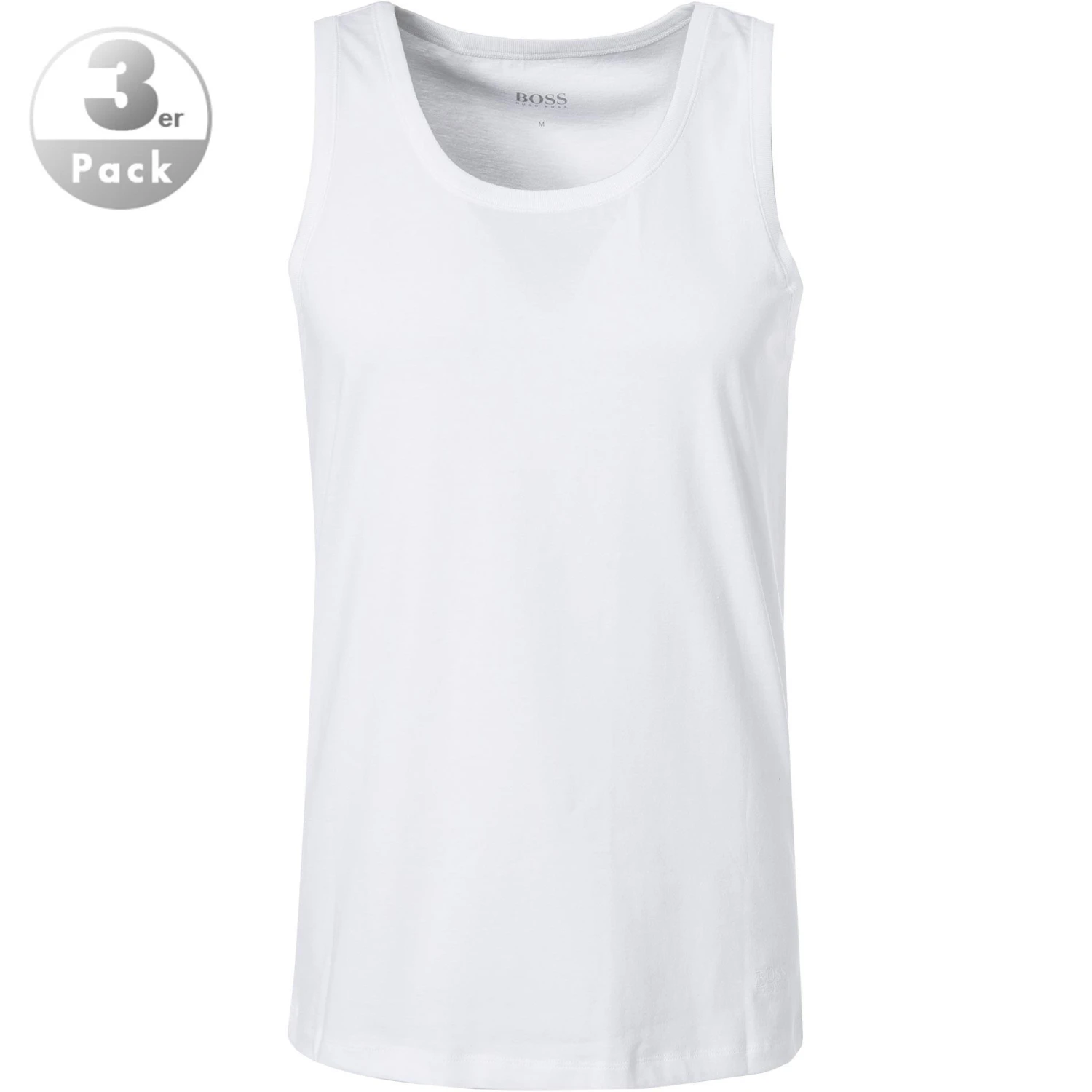 BOSS Tank Top 3er Pack 50325387/100 Tanktops, Baumwolle, Weiß, White 1 BOSS Tank Top 3er Pack 50325387/100 Tanktops, Baumwolle, Weiß, White