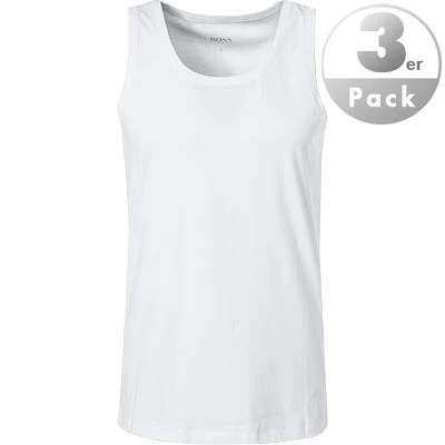 BOSS Tank Top 3er Pack 50325387/100 Tanktops, Baumwolle, Weiß, White 2 BOSS Tank Top 3er Pack 50325387/100 Tanktops, Baumwolle, Weiß, White – Bild 2