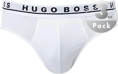 BOSS Brief 3er Pack 50325402/100 Slips, Baumwolle, Weiß, White 2 BOSS Brief 3er Pack 50325402/100 Slips, Baumwolle, Weiß, White – Bild 2