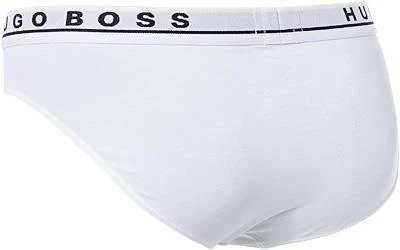 BOSS Brief 3er Pack 50325402/100 Slips, Baumwolle, Weiß, White 3 BOSS Brief 3er Pack 50325402/100 Slips, Baumwolle, Weiß, White – Bild 3