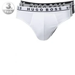 BOSS Brief 3er Pack 50325402/999 Slips, Baumwolle, Schwarz-weiß-grau, Assorted