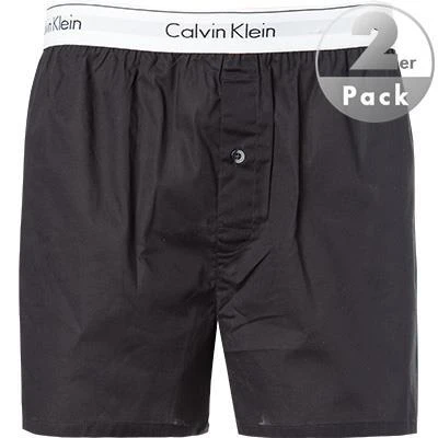 Calvin Klein Underwear Calvin Klein MODERN COTTON 2er Pack NB1396A/001 Boxershorts, Baumwolle, Schwarz, Black 2 Calvin Klein Underwear Calvin Klein MODERN COTTON 2er Pack NB1396A/001 Boxershorts, Baumwolle, Schwarz, Black – Bild 2