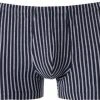 Schiesser Shorts 159614/803 Trunk, Baumwolle, Navy gestreift, Dunkelblau