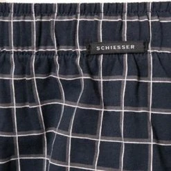 Schiesser day and night Boxershorts 159612/803 Baumwolle, Navy kariert, Dunkelblau -MR Wasch Geschaft 283678 norm3