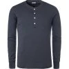 Schiesser Revival Karl-Heinz Shirt 1/1 160097/803 Longsleeve, Baumwolle, Dunkelblau