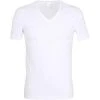 bugatti Shirt 1/2-Arm V-Neck 50004/6061/110 T-Shirt, Baumwolle, Weiß, White-light-solid