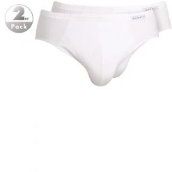 bugatti Sport Slip 2er-Pack 50030/6061/110 Slips, Baumwolle, Weiß, White-light-solid