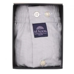 MC ALSON Boxer-Shorts 0400/grau Boxershorts, Baumwolle, Hellgrau meliert -MR Wasch Geschaft 285597 norm3