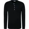 Schiesser Revival Karl-Heinz Shirt 1/1 160097/000 Longsleeve, Baumwolle, Schwarz