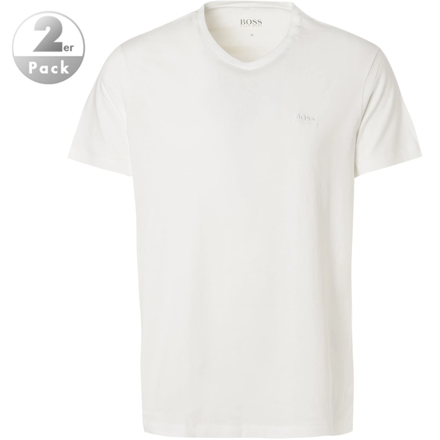 BOSS T-Shirt VN 2er Pack 50377779/100 T-Shirts, Baumwolle, Weiß 1 BOSS T-Shirt VN 2er Pack 50377779/100 T-Shirts, Baumwolle, Weiß