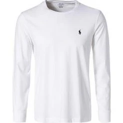 Polo Ralph Lauren Longsleeve 710671468/004 Custom Slim Fit, Baumwolle, Weiß