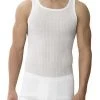 Zimmerli Richelieu Shirt NS 207/1412/01 Tanktop, Mercerisierte Baumwolle, Weiß