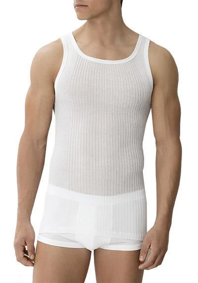 Zimmerli Richelieu Shirt NS 207/1412/01 Tanktop, Mercerisierte Baumwolle, Weiß 1 Zimmerli Richelieu Shirt NS 207/1412/01 Tanktop, Mercerisierte Baumwolle, Weiß
