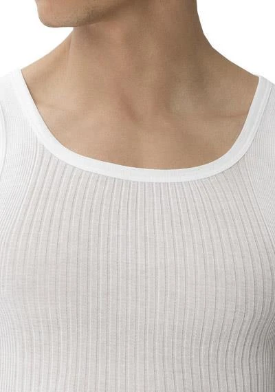 Zimmerli Richelieu Shirt NS 207/1412/01 Tanktop, Mercerisierte Baumwolle, Weiß 2 Zimmerli Richelieu Shirt NS 207/1412/01 Tanktop, Mercerisierte Baumwolle, Weiß – Bild 2