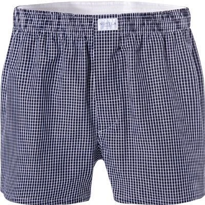 Novila Shorts 9554/055/204 Boxershorts, Baumwolle, Dunkelblau-weiß kariert, Marine 1 Novila Shorts 9554/055/204 Boxershorts, Baumwolle, Dunkelblau-weiß kariert, Marine