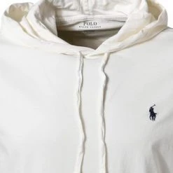 Polo Ralph Lauren Longsleeve 710652669/021 Longsleeve Hoodie , Baumwolle, Wollweiß, Wollweiß-dunkelblau -MR Wasch Geschaft 311153 norm2