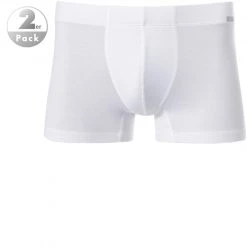 HANRO Pants 2er Pack 07 3079/0101 Trunks, Baumwolle, Weiß, White