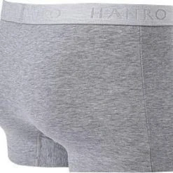 HANRO Pants 2er Pack 07 3078/1961 Trunks, Baumwolle, Hellgrau meliert, Light melange -MR Wasch Geschaft 311265 norm2