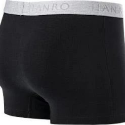 HANRO Pants 2er Pack 07 3078/0019 Trunks, Baumwolle, Schwarz, Black -MR Wasch Geschaft 311266 norm2