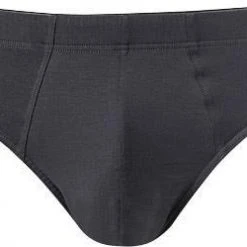 HANRO Briefs Cotton Superior 07 3085/0162 Slip, Baumwoll-Stretch, Anthrazit, Coal grey