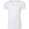 HANRO Shirt V-Neck Cotton Superior 07 3089/0101 T-Shirt, Baumwolle, Weiß, White