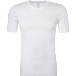 HANRO Shirt Cotton Pure 07 3663/0101 T-Shirt, Baumwolle, Weiß, White