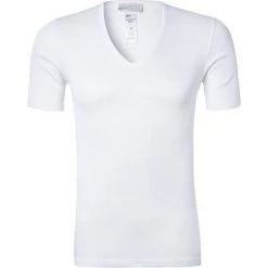 HANRO Shirt V-Neck Micro Touch 07 3108/0101 T-Shirt, Mikrofaser, Weiß, White