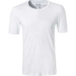 HANRO Shirt Sea Island Cotton 07 3174/0101 T-Shirt, Baumwolle, Weiß, White
