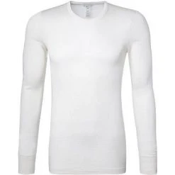 HANRO Shirt Woolen Silk 07 3402/0795 Longsleeve, Seide, Wollweiß, Cygne