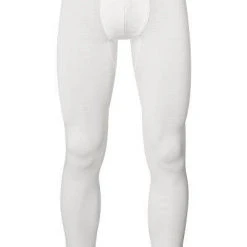 HANRO Longleg Woolen Silk 07 3412/0795 Lange Unterhose, Seide, Wollweiß, Cygne