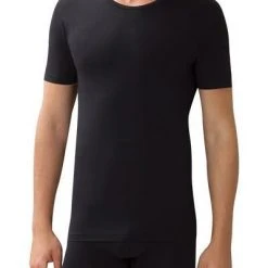 Zimmerli Pure Comfort T-Shirt 172/1461/86 Baumwoll-Stretch, Schwarz, Black