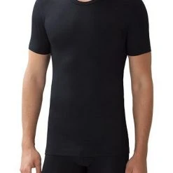 Zimmerli Pureness 700 Shirt SS 700/1339/86 T-Shirt, Micromodal OEKO-TEX, Schwarz, Black