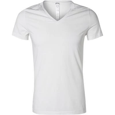 HOM Supreme Cotton T-Shirt 401331/0003 Baumwoll-Stretch, Weiß 1 HOM Supreme Cotton T-Shirt 401331/0003 Baumwoll-Stretch, Weiß