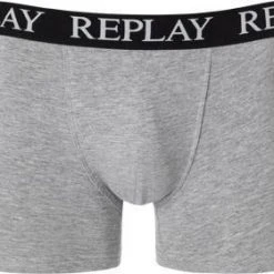 Replay Cotton Stretch Trunk 2er Pack I101005/N036 Trunks, Baumwoll-Stretch, Weiß-grau -MR Wasch Geschaft 319803 norm2