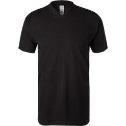 HOM Hilary V-Shirt 401556/0004 T-Shirt, Baumwolle, Schwarz -MR Wasch Geschaft 32028 norm