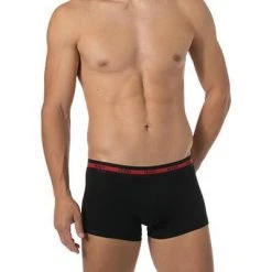HUGO Trunks Twin Pack 50402260/622 Baumwolle, Schwarz-rot, Rot-schwarz -MR Wasch Geschaft 324722 norm2