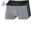 bruno banani Shorts 3erPack Energy 2201-2083/2753 Trunks, Baumwoll-Stretch, Schwarz-blau-grau, Schwarz-navy-grau
