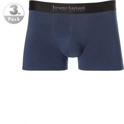 bruno banani Shorts 3erPack Energy 2201-2083/1302 Trunks, Baumwoll-Stretch, Navy