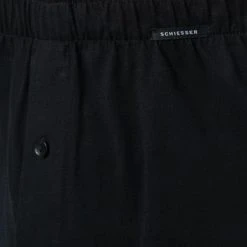 Schiesser Boxershorts 2er Pack 168446/000 Baumwolle, Schwarz gestreift, Schwarz -MR Wasch Geschaft 325564 norm3