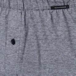 Schiesser Boxershorts 2er Pack 168446/000 Baumwolle, Schwarz gestreift, Schwarz -MR Wasch Geschaft 325564 norm4