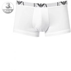 EMPORIO ARMANI Trunk 3-Pack 111357/CC715/16510 Trunks, Baumwoll-Stretch, Weiß