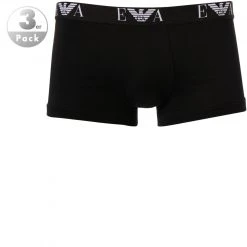 EMPORIO ARMANI Trunk 3-Pack 111357/CC715/21320 Trunks, Baumwoll-Stretch, Schwarz