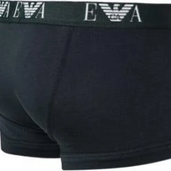 EMPORIO ARMANI Trunk 3-Pack 111357/CC715/56110 Trunks, Baumwoll-Stretch, Schwarz-nachtblau-weiß, Weiß-schwarz-marine -MR Wasch Geschaft 327160 norm7