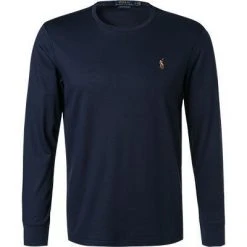 Polo Ralph Lauren Longsleeve 710760/003 Custom Slim Fit, Baumwolle, Marineblau, Navy