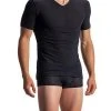 Olaf Benz RED1950 V-Shirt 108404/8000 T-Shirt, Mikrofaser, Schwarz