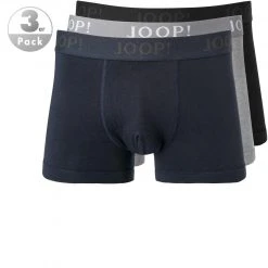 JOOP! Boxer Shorts 3er Pack 30018463/960 Trunks, Baumwolle, Dunkelblau, Nachtblau-grau-schwarz