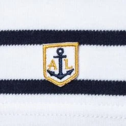 Armor lux T-Shirt 02297/400 Longsleeve, Regular Fit, Baumwolle, Weiß-marine gestreift, Weiß-marine -MR Wasch Geschaft 330385 norm3