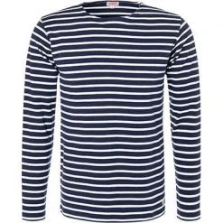 Armor lux T-Shirt 02297/600 Longsleeve, Regular Fit, Baumwolle, Dunkelblau-weiß gestreift, Dunkelblau-weiß