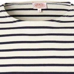 Armor lux T-Shirt 02297/395 Longsleeve, Regular Fit, Baumwolle, Natur-dunkelblau gestreift, Natur-dunkelblau -MR Wasch Geschaft 330390 norm2