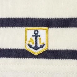 Armor lux T-Shirt 02297/395 Longsleeve, Regular Fit, Baumwolle, Natur-dunkelblau gestreift, Natur-dunkelblau -MR Wasch Geschaft 330390 norm3